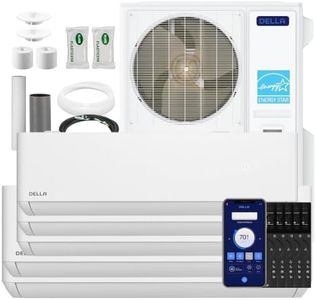 DELLA 55K BTU 5 Zone (3x12K+2x18K) Mini Split AC, 22.5 SEER2, 3650 Sq.Ft