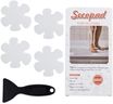 Secopad 24PCS Original Bathtub Stickers Non-Slip, Safety Shower Treads Adhesive Appliques with Premium Scraper