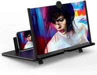 14" Screen Magnifier –3D HD Cell Phone Magnifing Screen Enlarger Projector for Movies Videos and Gaming – Foldable Phone Stand Holder with Screen Amplifier–Supports All Smartphones