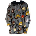 Harry Potter Hogwarts Chibi Characters Kids Snuggle Oversized Hoodie