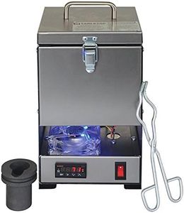 Tabletop QuikMelt 10 oz PRO-10 Stainless Steel Electric Melting Furnace w/Tongs & Crucible for Gold Silver Precious and Non Precious Metal Jewelry Making Foundry Furnace Kiln-120 Volt Metal Smelter