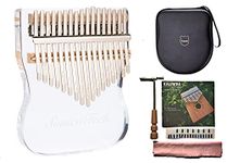Acrylic Kalimba Clear 17 Key Finger Piano Crystal Kalimba Thumb Piano (Transparency)