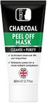 PORE - Blackhead peel off face mask with Activated Bamboo Charcoal to Remove Blackheads & Impurities for Men and Women - Purifying, deep cleansing and suitable for all skin types. 80ml Tube