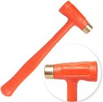 Dead Blow Hammer 1.5lb (24oz) - Unibody Molded, Rebound & Spark Resistant Brass Hammer with Dual Head Brass Tip - Ideal for Precision Work Gunsmith Machinist Tools