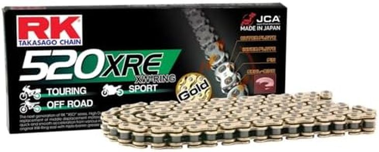 RK Racing Chain GB520XRE-120 Gold 120 Link XW-Ring Chain with Connecting Link