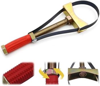 Heavy Oil Filter Wrenches, 2025 New Adjustable Oil Filter Removal Strap Wrench Tool, Auto Car Diameter Oil Filter Removal Strap Wrench Tool, 9-15 cm Diameter for Car, Truck, Excavators (Large)