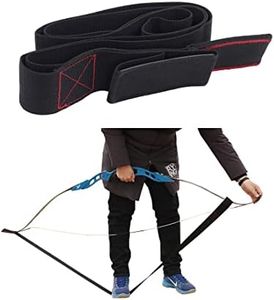 SOPOGER Archery Stringer Recurve Bow Stringer Tool, Longbow Stringer Tool to Install Bow String Easily Archery Bow Stringer for Recurve Bow Accessories (Black)