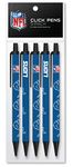 NFL Detroit Lions Disposable Black Ink Click Pens, 5-Pack