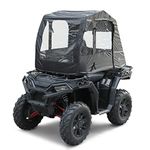 ATV Cab Enclosure, KEMIMOTO Warm Canopy Cover, Winter Full Vision Heavy Duty Cabin Cover Compatible with Polaris Sportsman Outlander FourTrax Rancher |Universal, Snow Plowing, Hunting, Outdoor, Black