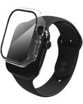 ZAGG Glass 360 Screen Protector for Apple Watch Series 11/10, Watch Size: 46mm, Integrated Bumper, 5X Stronger Impact Protection, Scratch-Resistant, Eco-Friendly Materials