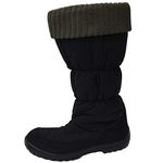 Kuoma Women's Winter Boots - Alice | Made in Finland Lightweight and Extra Warm -30C Insulated Women Girls Snow Shoes, (Size 6.5 US/CA, 37 EU - Colour Black)