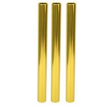 Asixxsix Track and Field Relay Batons, 3pcs Relay Baton, for Match Match Use Bright Color Running(Golden)