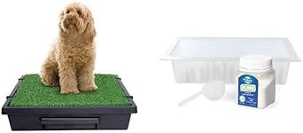 PetSafe Pet Loo Portable Indoor/Outdoor Dog Potty, Alternative to Puppy Pads, Medium andPet Loo Portable Dog Potty Pee-Pod with Wee Sponge, 7-Pack