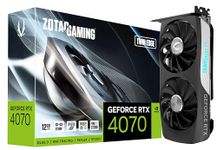 ZOTAC Gaming Geforce RTX 4070 Twin Edge 12Gb Gddr6X, 192Bit, 2490/21000, Hdcp, pci_e_x16, Three Dp, Hdmi, Medium Pack & 5 Years Warranty (3 Years Warranty + 2 Years Extended Warranty)