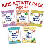 Kid's 2nd Activity Five Books Pack for Children Age 4+ With Fun Learning Activities for Kids- English, Maths, Environment, Good Habits, Logical Reasoning