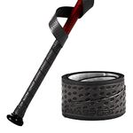 insum Baseball Bat Grip Tapes Softball Bat Wrap Grip Tape 1.1mm (Black)