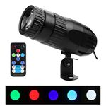 Pinspot Light RGBW LED Spot Beam Spot Lights Pinspot Light with Remote Spotlight Stage Effect Lighting for Mirror Ball Club DJ Party Bar Club Show Wedding