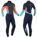 Osprey Womens Full Length 3mm Summer Wetsuit, Adult Neoprene Surfing Diving Wetsuit, Zero, Coral, L