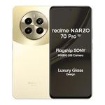 realme NARZO 70 Pro 5G (Glass Gold, 8GB RAM,256GB Storage) Dimensity 7050 5G Chipset | Horizon Glass Design | Segment 1st Flagship Sony IMX890 OIS Camera