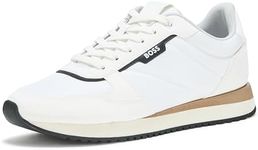 BOSS Kai Retro Style Low Profile Sneaker, White Oak, 7