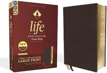 NIV, Life Application Study Bible, Third Edition, Large Print, Bonded Leather, Burgundy, Red Letter