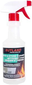 Rutland Brick and Stone Cleaner for Fireplace, Fire Brick, Terracotta, Marble & Porous Masonry - Non-Abrasive Industrial Emulsifier Cleaning Solution for Soot - Made in USA, 16 oz