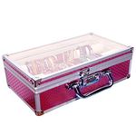 Pride Metal Pink Hard Luggage Cosmetic Cases