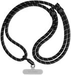 CASETiFY 8mm Rope Phone Strap with Card - Black