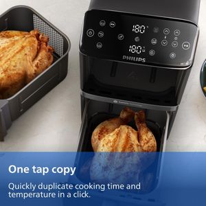Philips 4000 Series Dual Basket Airfryer 10L – RapidAir, PFAS-Free Ceramic