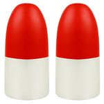 SILANON Fishing Marker Buoys Fishing Floats - 2 Pack Red White Crab Pot Shrimp Trap Buoy 511"