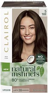 Clairol Natural Instincts Semi-Permanant Hair Colour, 5 Medium Brown, Ammonia Free, Natural Hair Colour