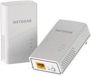 NETGEAR Powerline Adapter Kit, 1000 Mbps Wall-Plug, 1 Gigabit Ethernet Ports (PL1000-100PAS), White, 2 Count (Pack of 1)