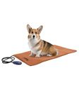 Husky & Purr Pet Heating Pad | PVC Sealed Waterproof Dog Bed | Self Warming Pet Bed Pad for Dogs & Cats | Washable Cat Heating Mat | Pet Bed for Dogs with Temparature Control, Anti Chew Cord