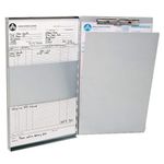 Westcott Side-Hinged Sheet Holder, Letter Size (9" x 12"), Durable Aluminum Clipboard Folder with Steel Clips, 30-Page Capacity, Secure Document Storage for Office, Field, and Industrial Use (38012)