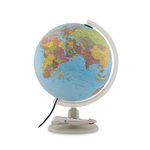 Tecnodidattica - Parlamondo | Interactive Globe for Children and Young People | Light-up and Rotating World Globe | Audio Music Pen | 6 Languages Available | Political Cartography | 30 cm Diameter