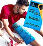 Sparthos Ice Packs for Injuries - Reusable Soft Gel Hot Cold Icepack - Medical First Aid Pain Relief Injury - Bag Flexible Pack - Instant Icing Compress Therapy - Fits Thigh, Back (X-Large, Pack of 1)