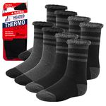 Thermal Socks For Men and Women - Thick Heated Winter Boot Socks - Insulated for Extreme Cold Weathers 4 Pairs