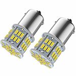 1156 LED Bulbs P21W BA15S 12V 24V, 5W 6000K 54SMD For Car LED Backup Reverse Lights, Rear Fog Light, DRL Daytime Running Light, Rv Interior Lights White. 2Pcs