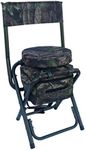 A1 DECOY Swivel Camo Seat Tall - Pigeon Shooting Chair Hunting Stool (Tree Camo)