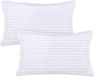 Utopia Bedding Youth Pillow (White, 2 Pack), 16x22 Kids Pillow for Sleeping, Soft and Breathable Cotton Blend Shell, Polyester Filling, Perfect for Kids Bed and Travel (Intended for Age 5 and up)