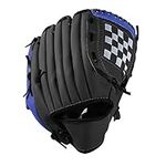 Sports Baseball Glove Left Hand Batting Gloves with PU Leather Softball Catcher's Mitt 10.5"/12.5" for Kids Youth Adults