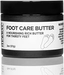 Foot Care Butter, Heel Balm, Foot Balm, Repair Cream for Dry Cracked Heels & Feet, Lavender, Tea Tree & Peppermint, 100% Recycled Plastic Jar, Ora's Amazing Herbal, 2 oz