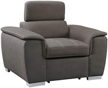 Homelegance Ferriday 45" Convertible Lounger Chair, Taupe