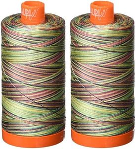 2-Pack - Aurifil 50WT - Marrakesh (3817) Variegated - Mako Cotton Thread - 1422 Yards Each2