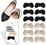 Doctor Developed Heel Protectors Heel Inserts for Women & Men - Heel Pads for Shoes That are Too Big Inserts, Heel Cushion Blisters, Liners, Heel Grips for Womens Shoes Filler & Handbook (6 Pair/Box)