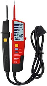 UNI-T UT18D Comprobador de Voltaje y Continuidad, Multifunción Impermeable Medidor de Voltaje Digital Voltímetro AC DC Tester 12V~690V Rango Automático Pantallas LCD