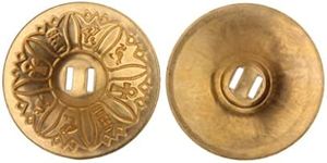 1 Pair of Belly Dance Texture Pattern Pure Copper Finger Cymbals Zills