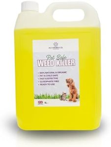 Pet Friendly Co. Weedkiller - Safe & Child Safe Natural Strong Weed Killer - Completely Organic - 5L Fast Acting