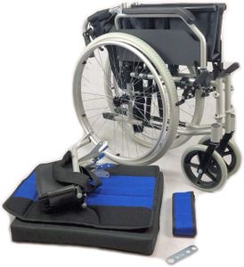 Free to Be Lightweight Aluminium Folding Wheelchair – Self Propel, Quick Release Wheels, Handbrakes