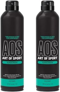 Art of Sport Sunscreen Spray, SPF 50 UVA/UVB Protection, Water Resistant, Victory Eucalyptus Scent, 7 oz, 2 pack